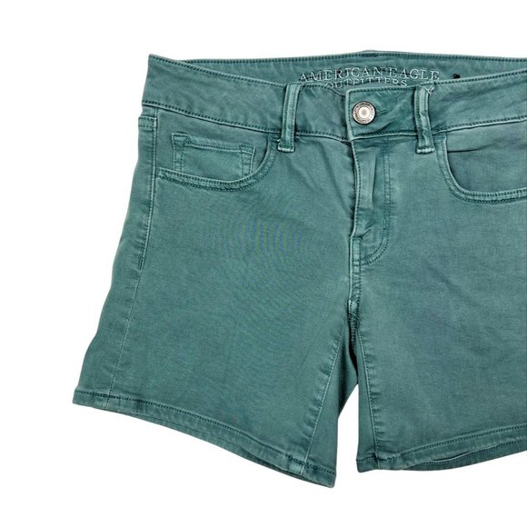 (Up To 50% Off SALE) American Eagle Outfitters Denim Midi Shorts - Picture 2 of 4